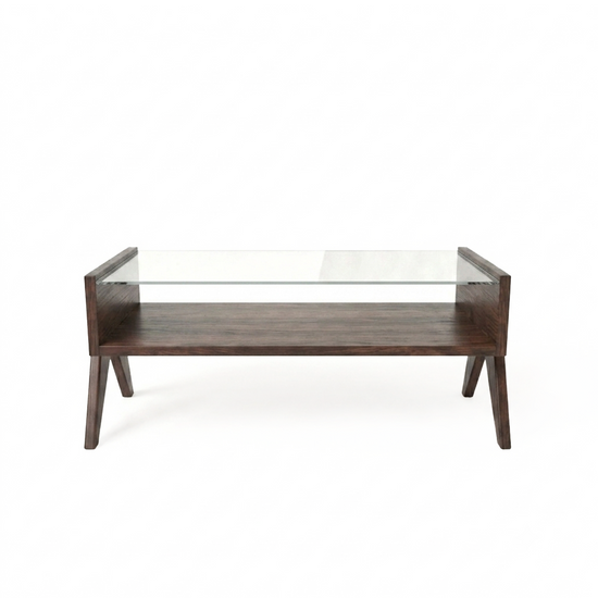 Crystal Wood Center Table