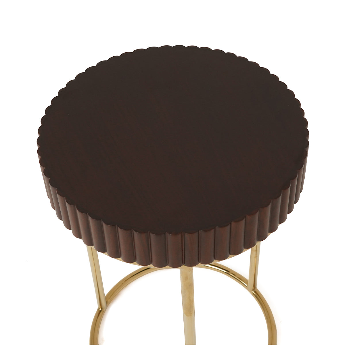 Rustic Round End Table