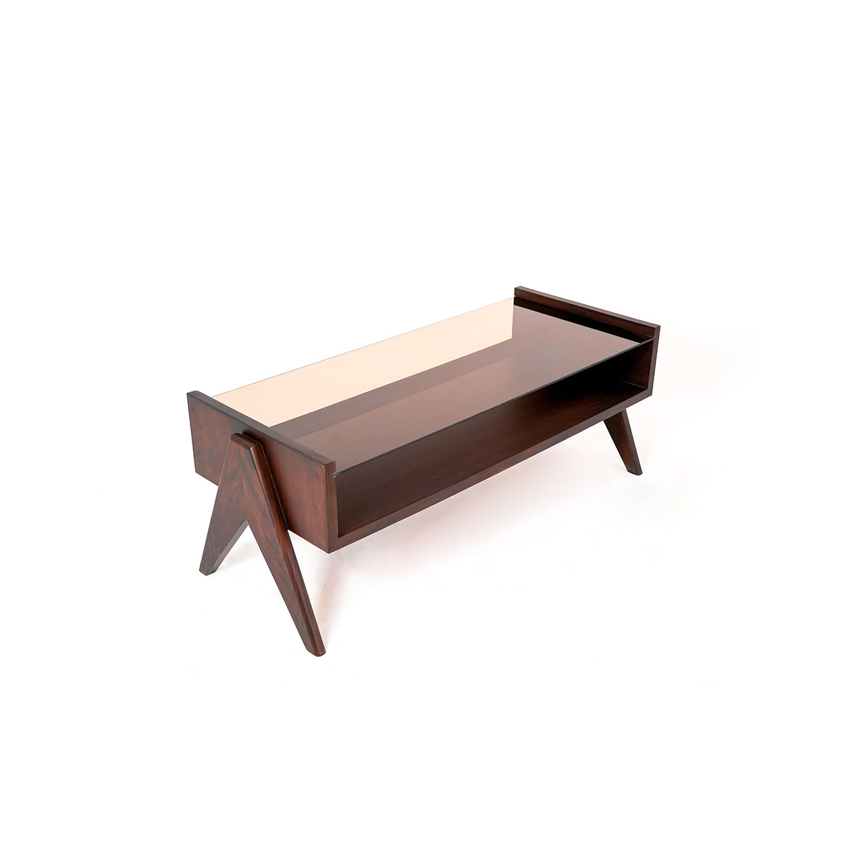 Crystal Wood Center Table