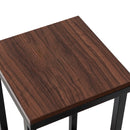 Iron Wood End Table