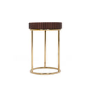 Rustic Round End Table